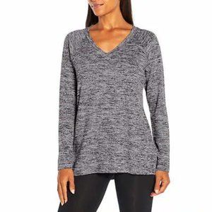 NWT Banana Republic Ladies' Long Sleeve V-Neck Top - -Grey - size XL